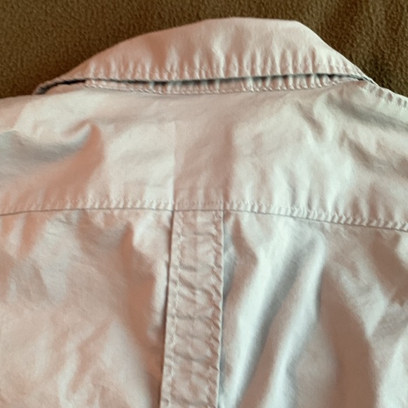 New York & Co blue button up shirt. 3/4 length sleeves.  Dart details. Size M - Picture 10 of 12